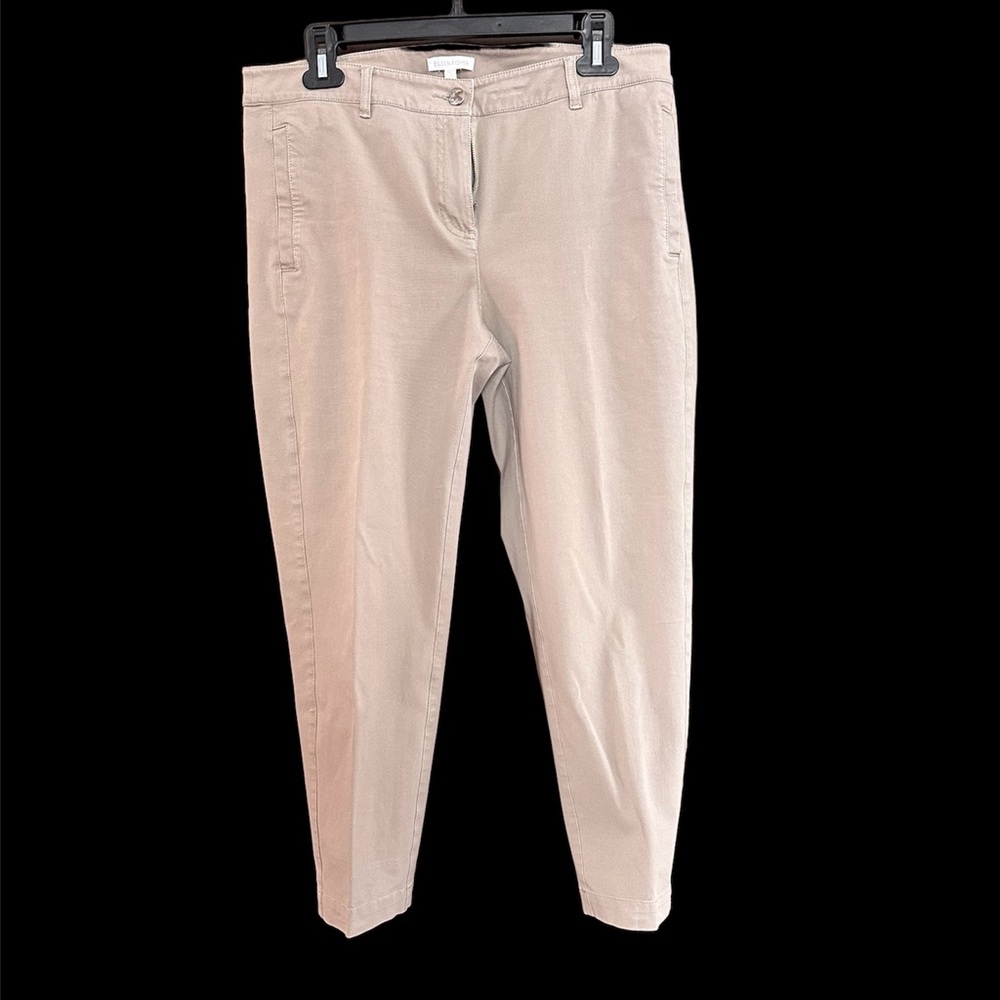 Eileen Fisher Organic Cotton Khaki Pants, Medium